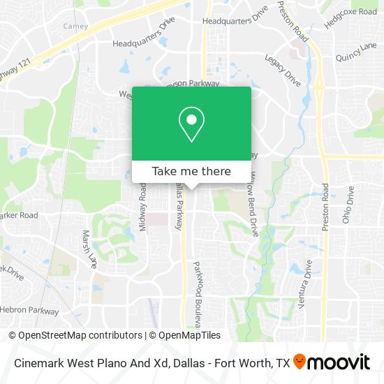Cinemark West Plano And Xd map