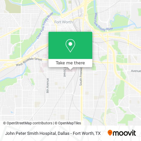 John Peter Smith Hospital map