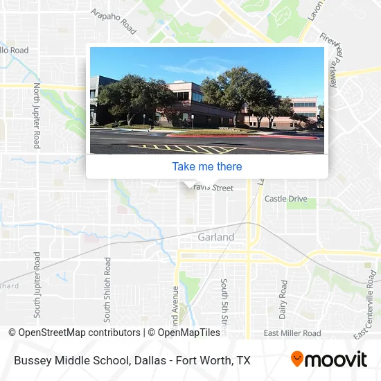 Garland County Parcel Map How To Get To Bussey Middle School In Garland By Bus Or Light Rail?