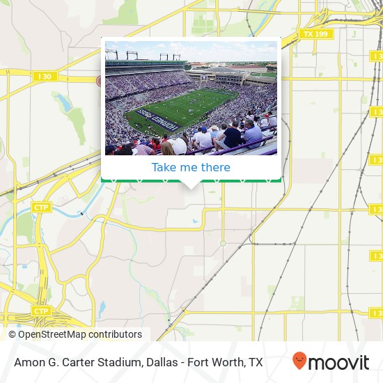 Amon G. Carter Stadium map