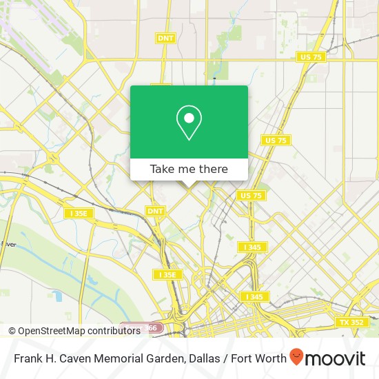 Frank H. Caven Memorial Garden map