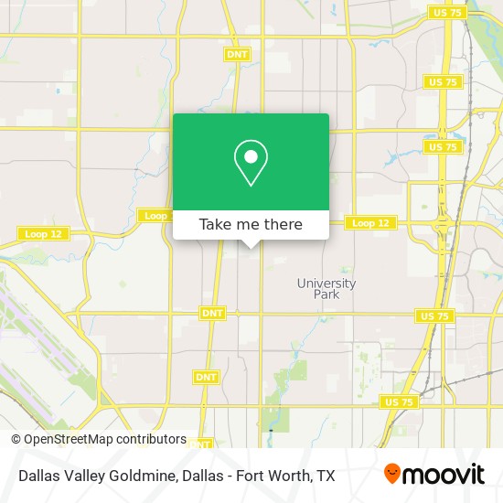 Dallas Valley Goldmine map