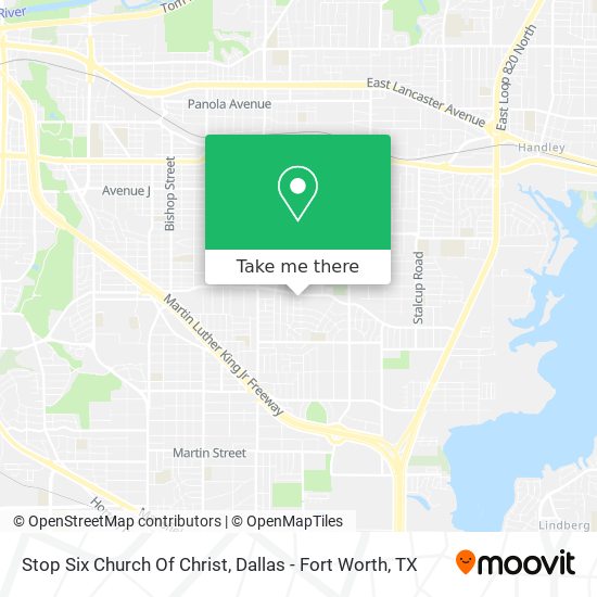 Stop Six Church Of Christ map