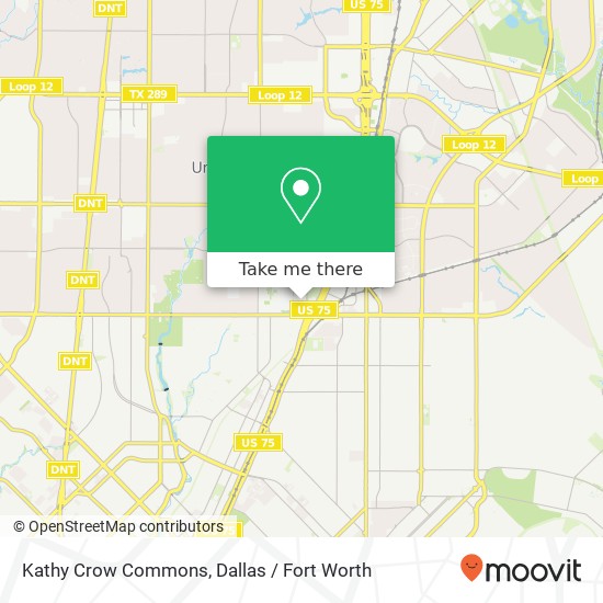 Mapa de Kathy Crow Commons