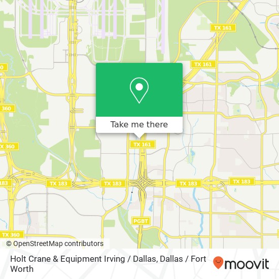 Holt Crane & Equipment Irving / Dallas map