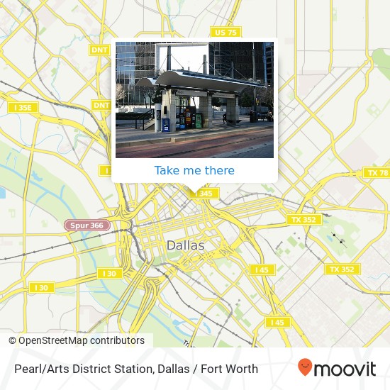Mapa de Pearl/Arts District Station