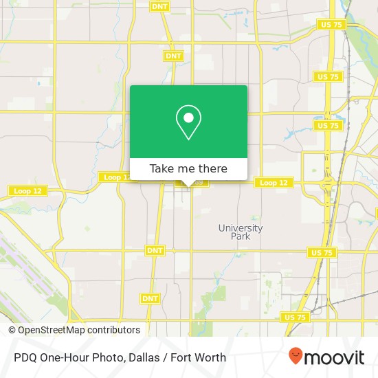 PDQ One-Hour Photo map