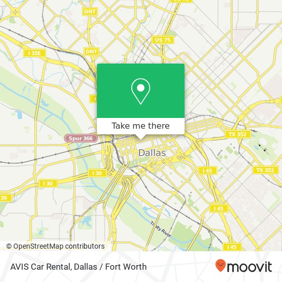 Mapa de AVIS Car Rental