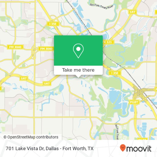 Mapa de 701 Lake Vista Dr