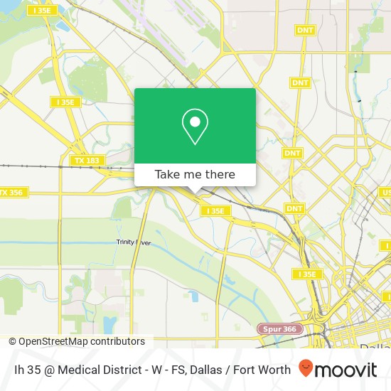 Ih 35 @ Medical District - W - FS map
