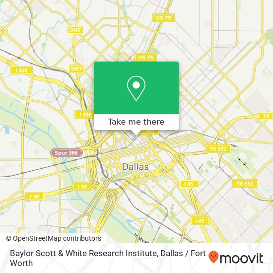 Baylor Scott & White Research Institute map