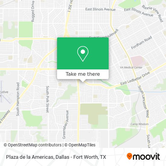 Plaza de la Americas map