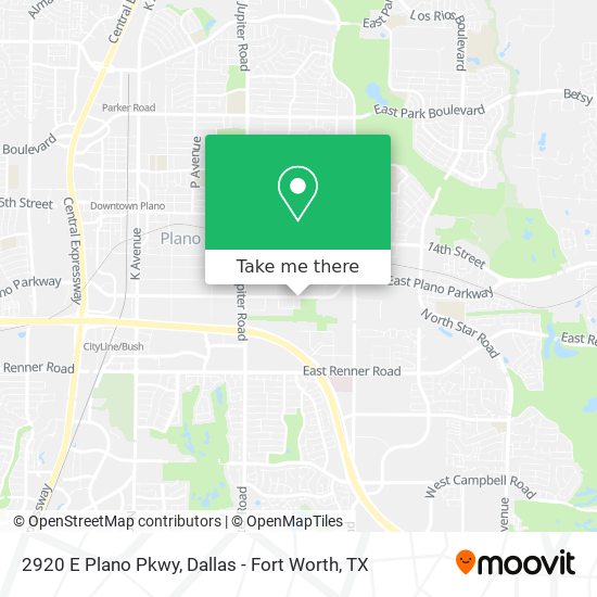 Mapa de 2920 E Plano Pkwy