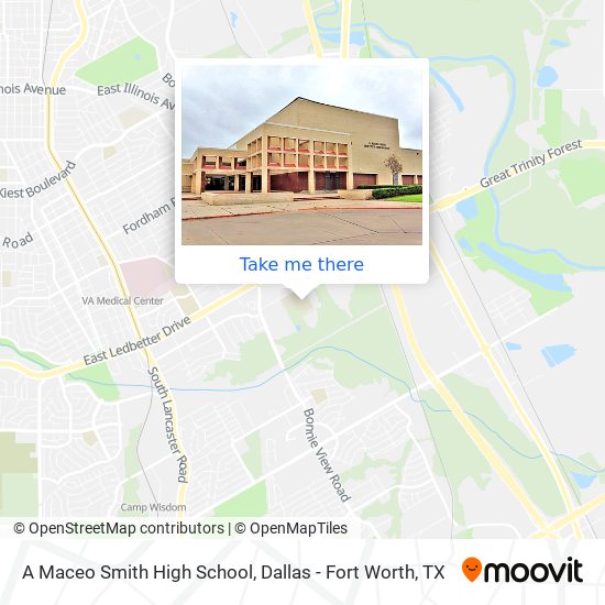 A Maceo Smith High School map