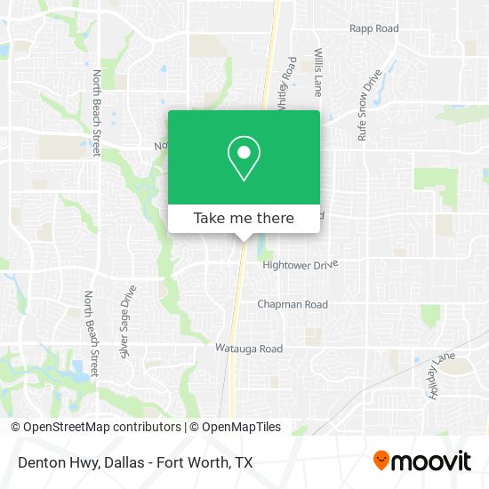 Denton Hwy map