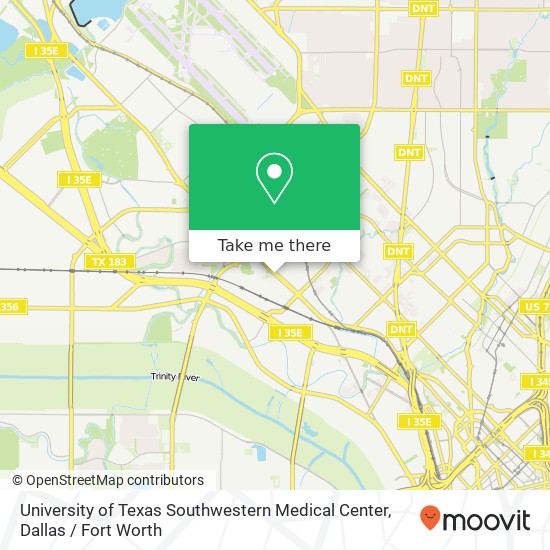 University of Texas Southwestern Medical Center map