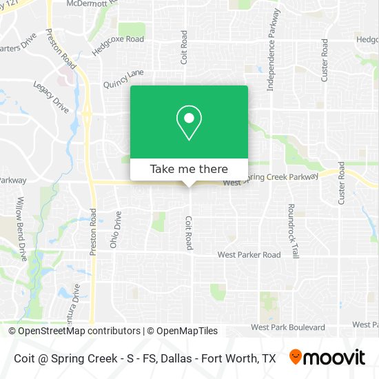 How to get to Coit @ Spring Creek - S - FS in Plano by Bus or Light ...