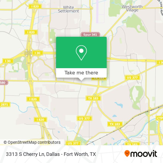 Mapa de 3313 S Cherry Ln