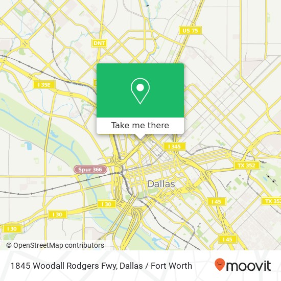 1845 Woodall Rodgers Fwy map