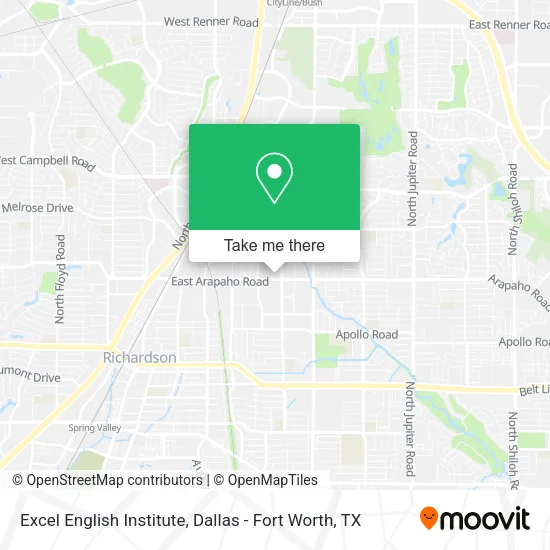 Mapa de Excel English Institute
