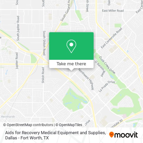 Aids for Recovery Medical Equipment and Supplies map