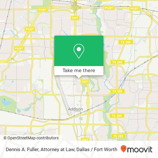 Dennis A. Fuller, Attorney at Law map