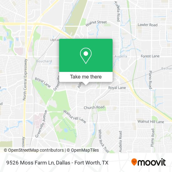 Mapa de 9526 Moss Farm Ln