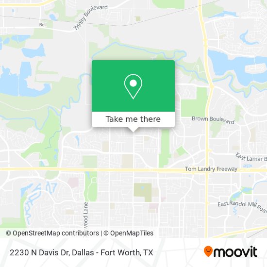 Mapa de 2230 N Davis Dr