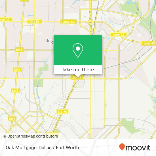 Mapa de Oak Mortgage
