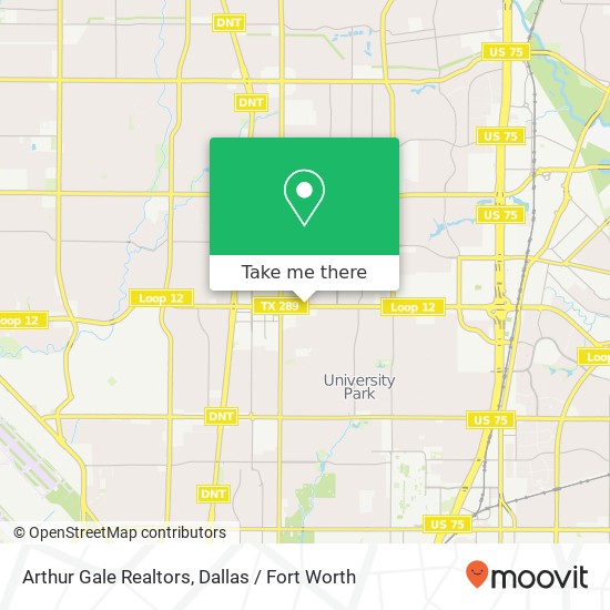 Arthur Gale Realtors map