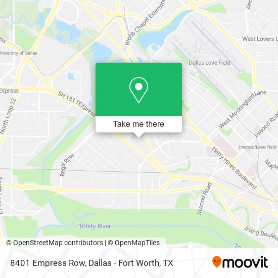 Mapa de 8401 Empress Row