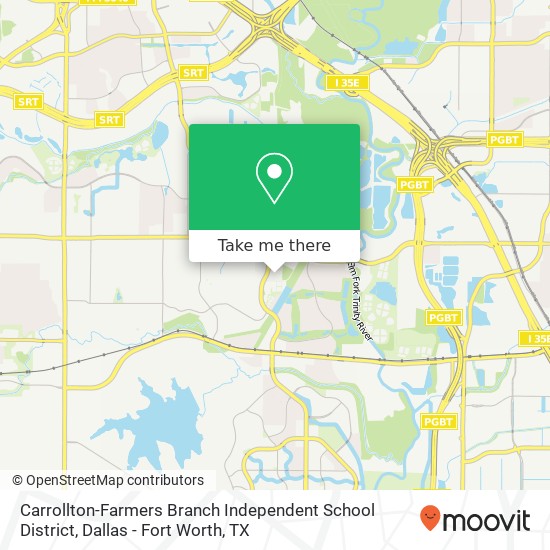 Carrollton-Farmers Branch Independent School District map