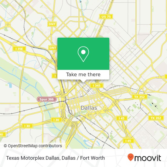 Texas Motorplex Dallas map