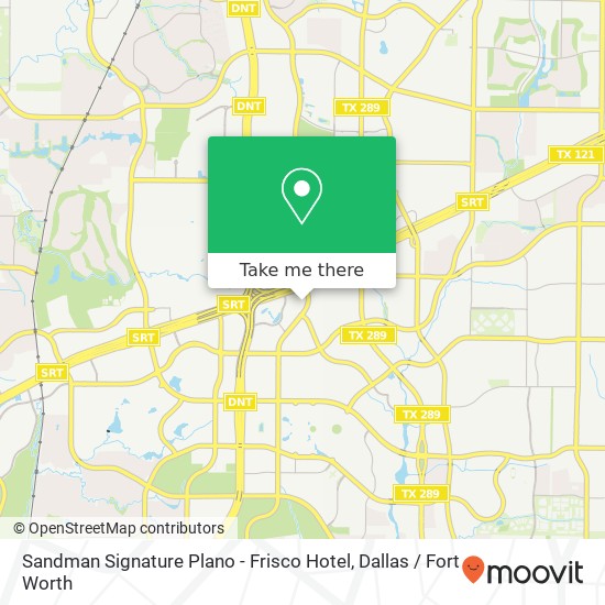 Sandman Signature Plano - Frisco Hotel map