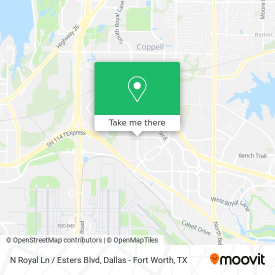 Mapa de N Royal Ln / Esters Blvd