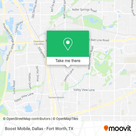 Boost Mobile map