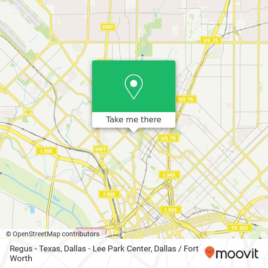 Mapa de Regus - Texas, Dallas - Lee Park Center