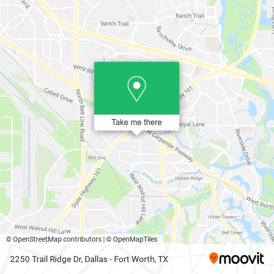 Mapa de 2250 Trail Ridge Dr