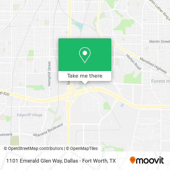 Mapa de 1101 Emerald Glen Way