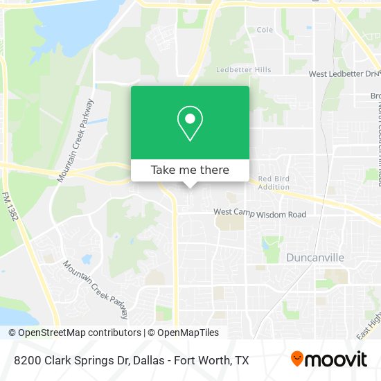 8200 Clark Springs Dr map