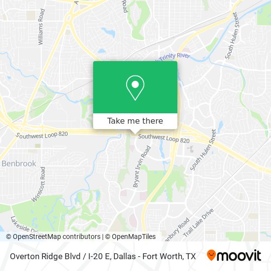 Overton Ridge Blvd / I-20 E map