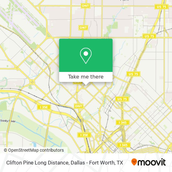 Clifton Pine Long Distance map