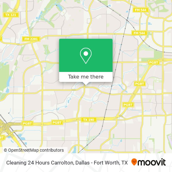 Cleaning 24 Hours Carrolton map