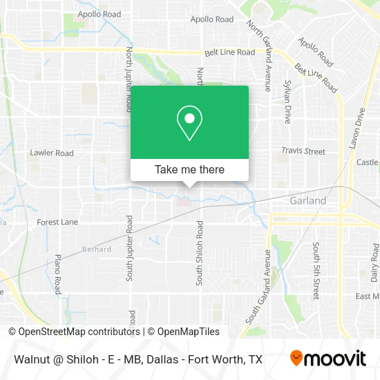 Mapa de Walnut @ Shiloh - E - MB