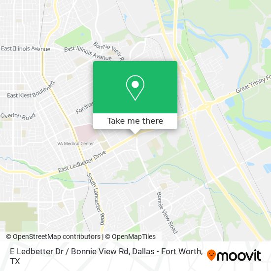 E Ledbetter Dr / Bonnie View Rd map