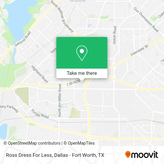 Ross Dress For Less map