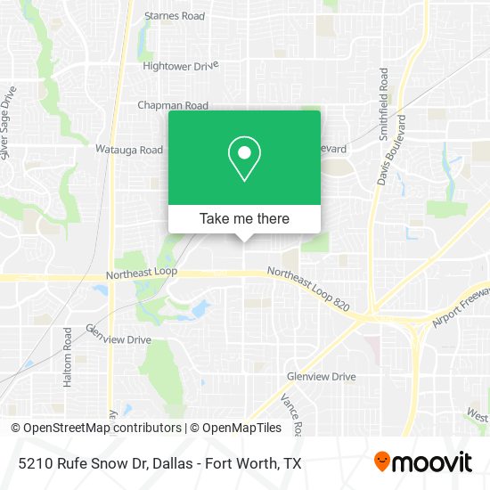 5210 Rufe Snow Dr map