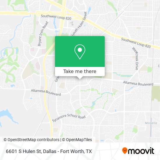 Mapa de 6601 S Hulen St