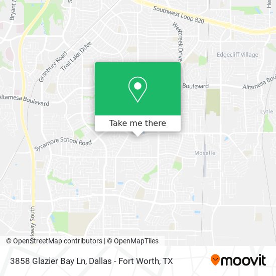 3858 Glazier Bay Ln map