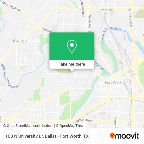 Mapa de 100 N University Dr